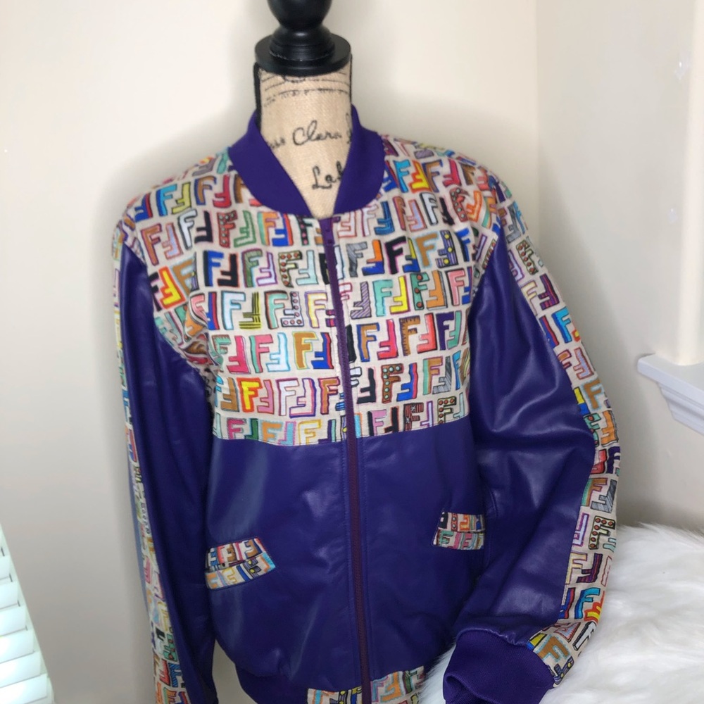 Custom-made Fendi leather jacket!